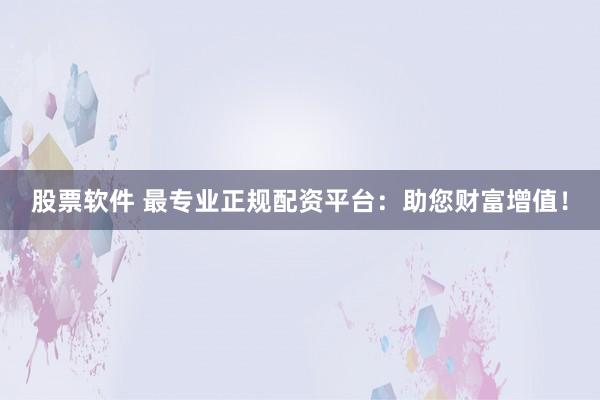 股票软件 最专业正规配资平台：助您财富增值！