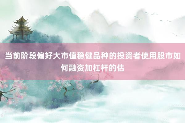 当前阶段偏好大市值稳健品种的投资者使用股市如何融资加杠杆的估
